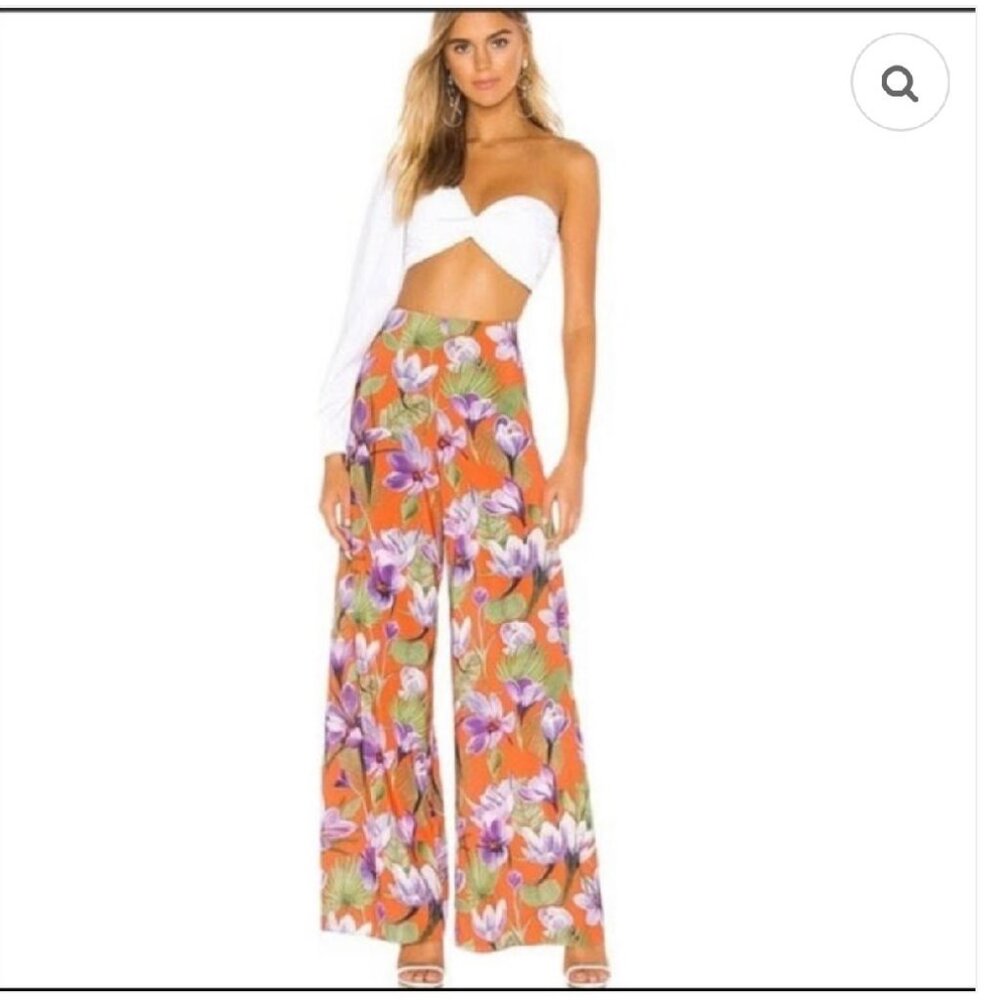 Alice + Olivia Athena Wide Leg Pant High Rise (SIZE 0)